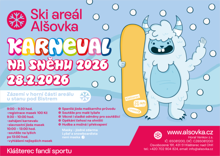 28.2.2026 – Karneval na sněhu 2026 (Alšovka)
