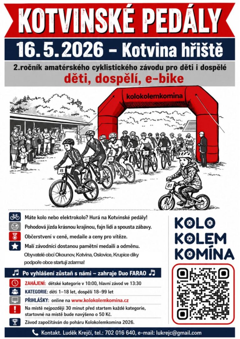 16.5.2026 – Kotvinské pedály (Kotvina)