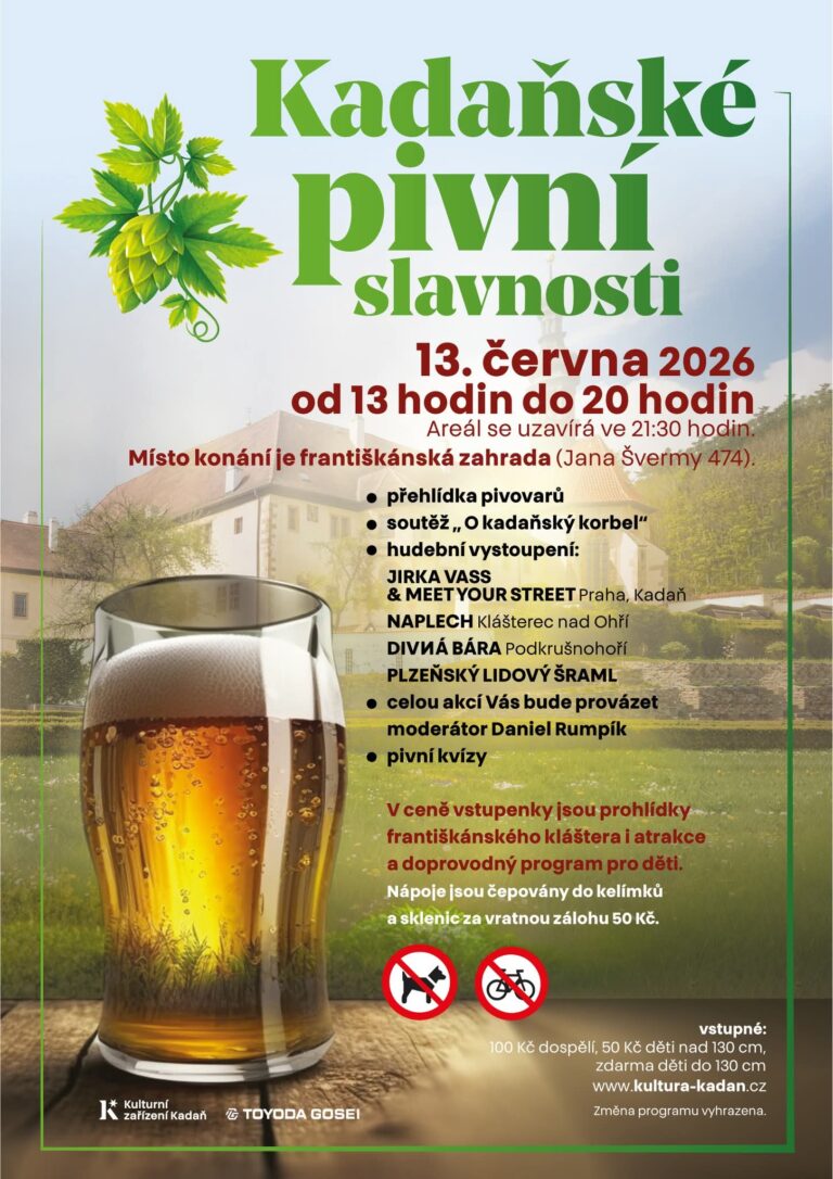 13.6.2026 – Kadaňské pivní slavnosti (Kadaň)