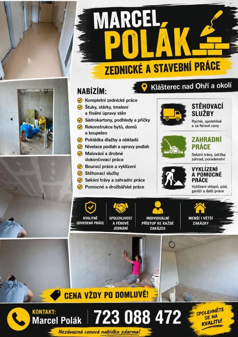 Zednické a stavební práce
