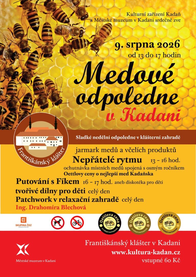 9.8.2026 – Medové odpoledne v Kadani